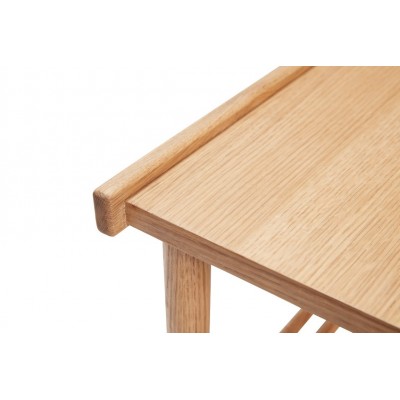 Drewniana ławka do przedpokoju z półką, Hübsch