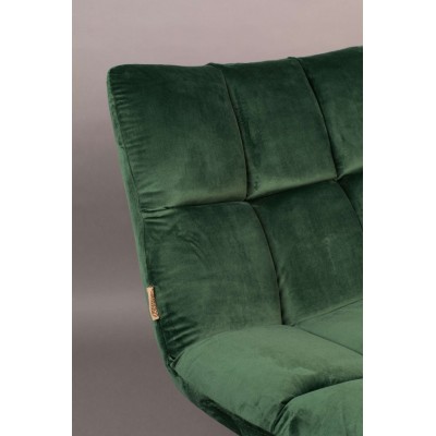 fotel tapicerowany Bar, zielony, Dutchbone