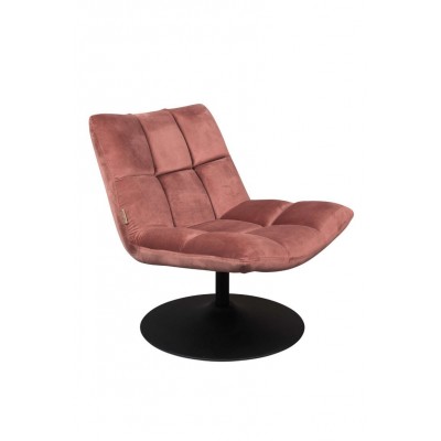 fotel tapicerowany Bar, różowy, Dutchbone