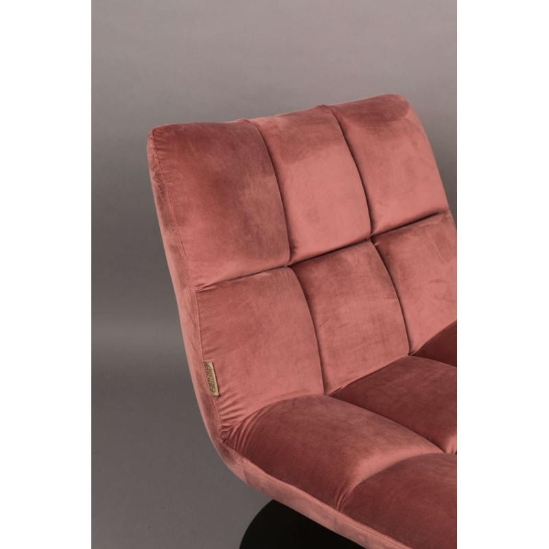 fotel tapicerowany Bar, różowy, Dutchbone