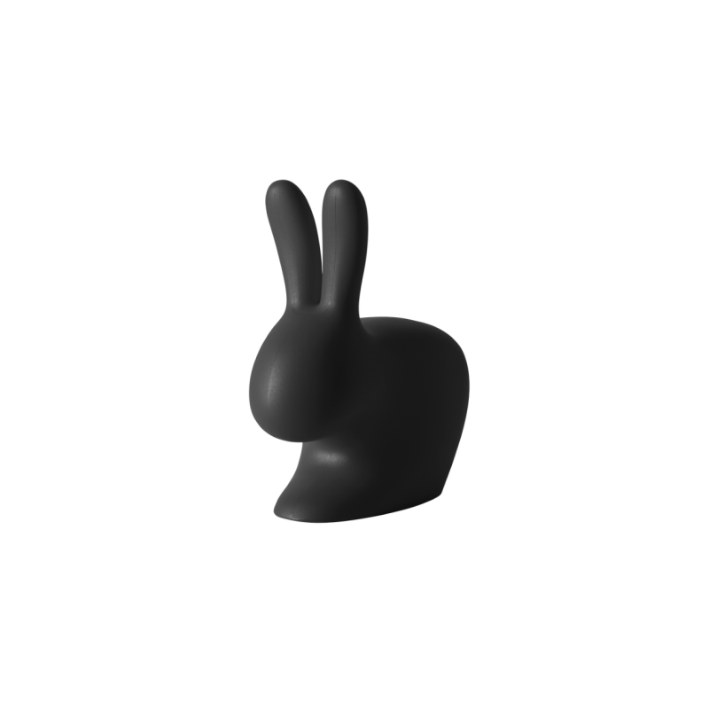 krzesło dziecięce Rabbit Chair Baby, czarne, Qeeboo