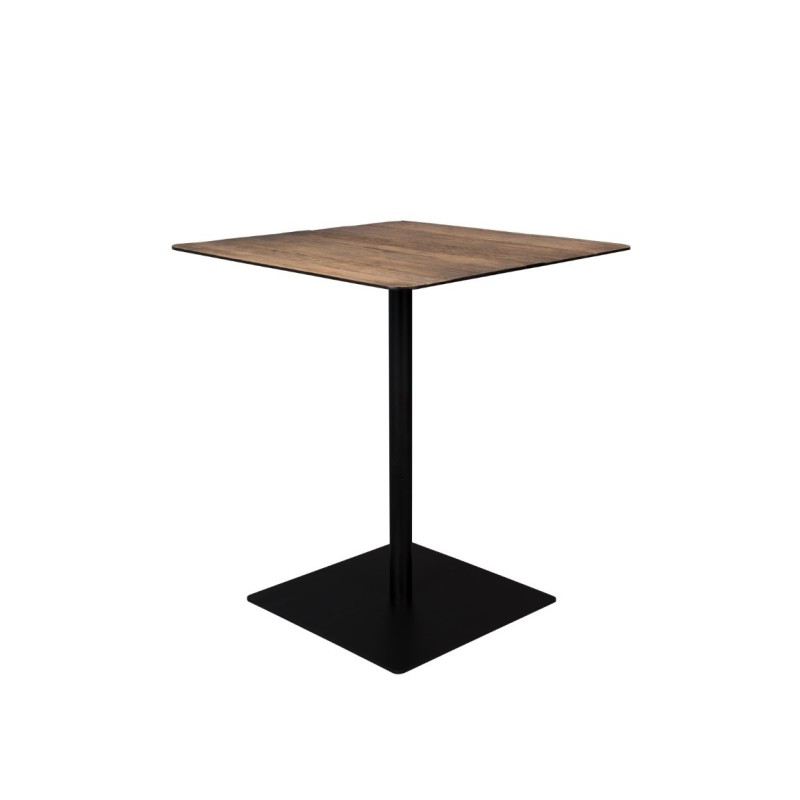 kwadratowy stolik Counter Braza, brązowy, Dutchbone
