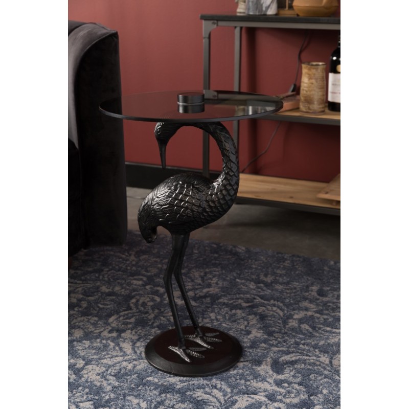 stolik pomocniczy żuraw Crane, czarny, Dutchbone