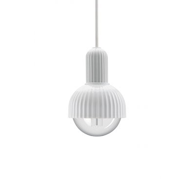 Lampa wisząca Fitting 2, biała, Lyngby Porcelain