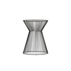 metalowy stolik pomocniczy Suus Ø35 cm, czarny, Woood