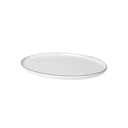 talerz owalny SALT, 26,5x38,5 cm biała porcelana, Broste Copenhagen