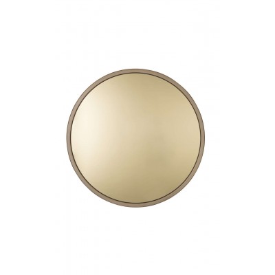 złote lustro w stalowej ramie Bandit, Ø60 cm, Zuiver