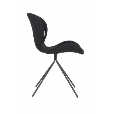 tapicerowane krzesło do jadalni OMG, czarne, Zuiver