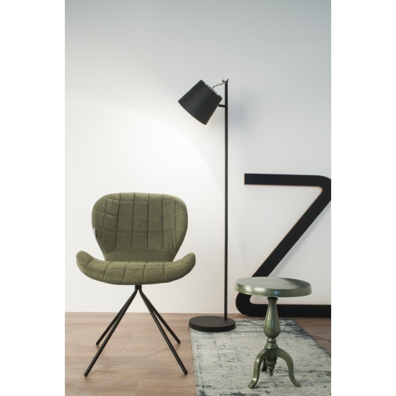 tapicerowane krzesło do jadalni OMG, zielone, Zuiver