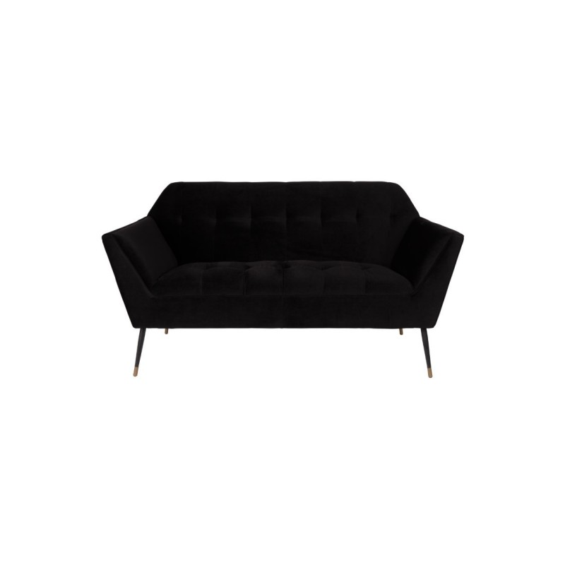 aksamitna sofa Kate, czarna, Dutchbone