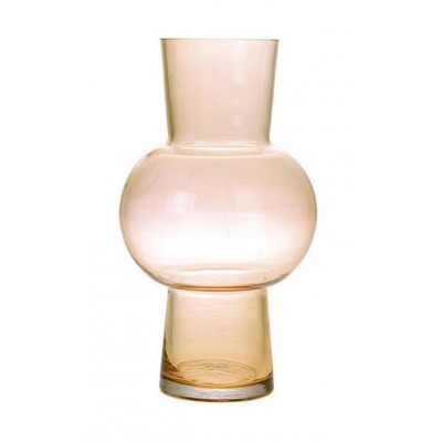szklany wazon rozmiar M, brzoskwiniowy, HK Living