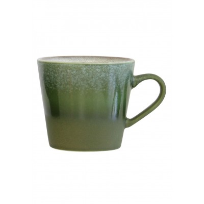 kubek ceramiczny do cappuccino 70'S, 300 ml grass, HK Living