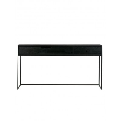 dębowa konsola Silas, czarna, Woood
