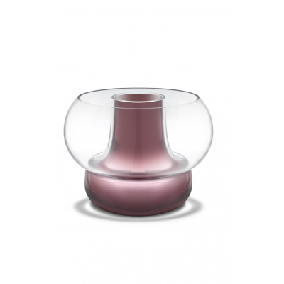 szklany wazon dwuczęściowy Cado, śliwkowy, Holmegaard