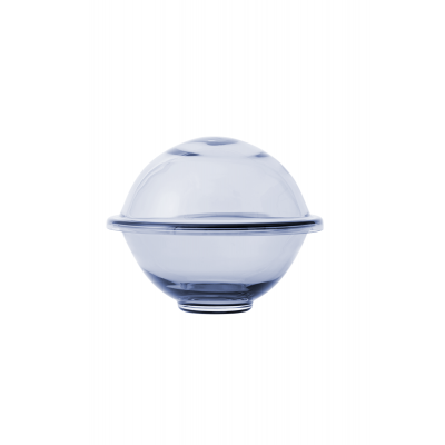 szklana bomboniera Chapeau, Ø16 cm niebieski, Lyngby Porcelain