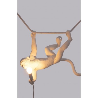 Lampa wisząca Monkey Swing wewnętrzna, biały, Seletti