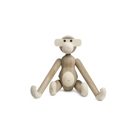 drewniana małpka zabawka mała, dąb/klon, Kay Bojesen