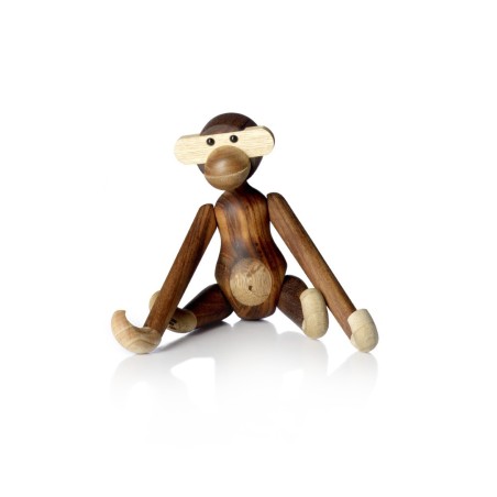 drewniana małpka zabawka mała, tek/limba, Kay Bojesen