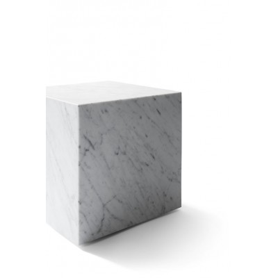 marmurowy postument Plinth sześcienny, biały, MENU