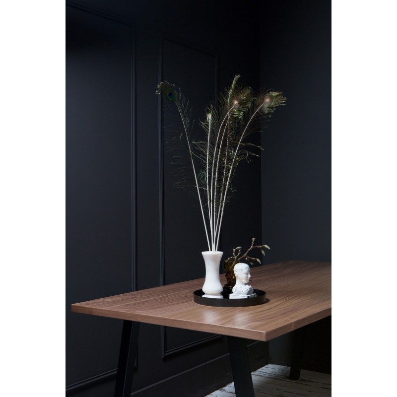 drewniany stół James, 200x90 cm naturalny/czarny, Woood