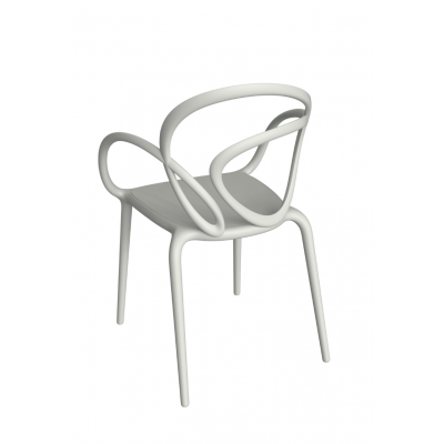 krzesła Loop, 2 szt. białe, QeeBoo