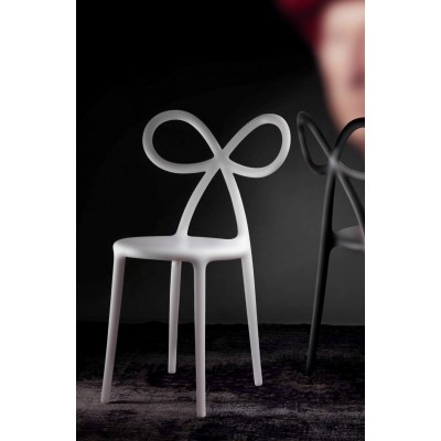komplet krzeseł Ribbon, 2 szt. biały mat, QeeBoo