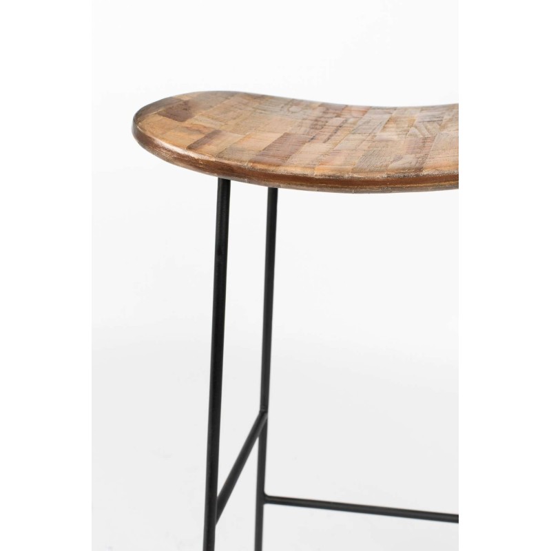 stołek barowy Tangle, 80 cm naturalny, White Label Living