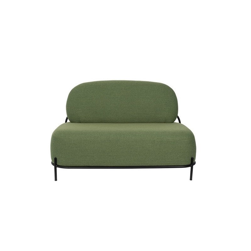 sofa 2-osobowa Polly, zielona, White Label Living