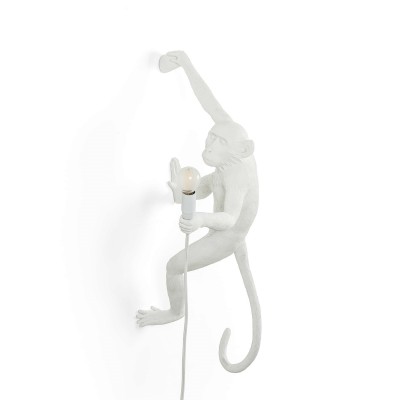 Lampa ścienna Monkey Hanging, biały, Seletti