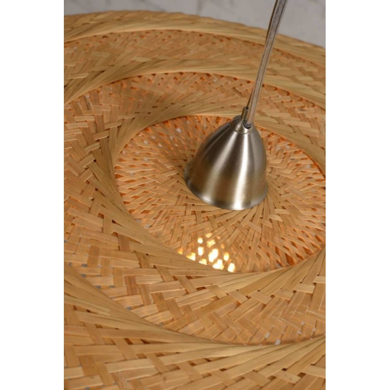 Podwójna bambusowa lampa wisząca Palawan, naturalny, Good&Mojo