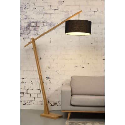 Bambusowa lampa podłogowa Montblanc, naturalny,  Good&Mojo