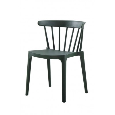 Zewnętrzne krzesło Bliss, wojskowa zieleń, Woood