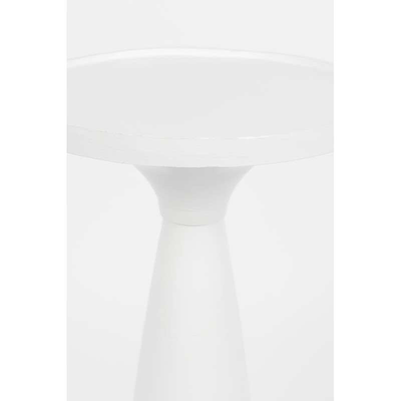 Stolik pomocniczy Floss, biały aluminiowy, Zuiver