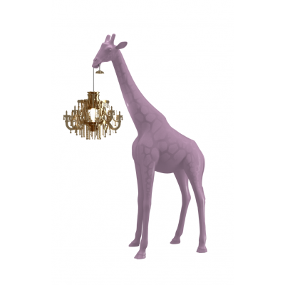 Lampa podłogowa Giraffe In Love XS, różowy, QeeBoo