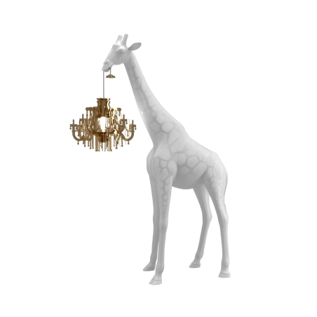Lampa podłogowa Giraffe In Love XS, biały, QeeBoo