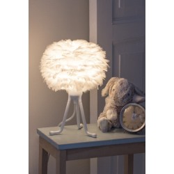 lampa / abażur z piór Eos, Ø22 cm biały, UMAGE