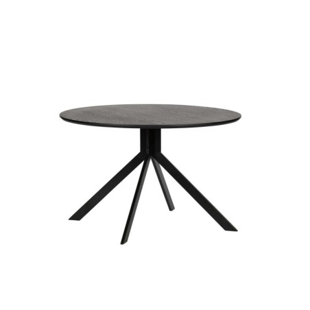 Okrągły stół do jadalni Bruno, Ø120 cm czarny, Woood