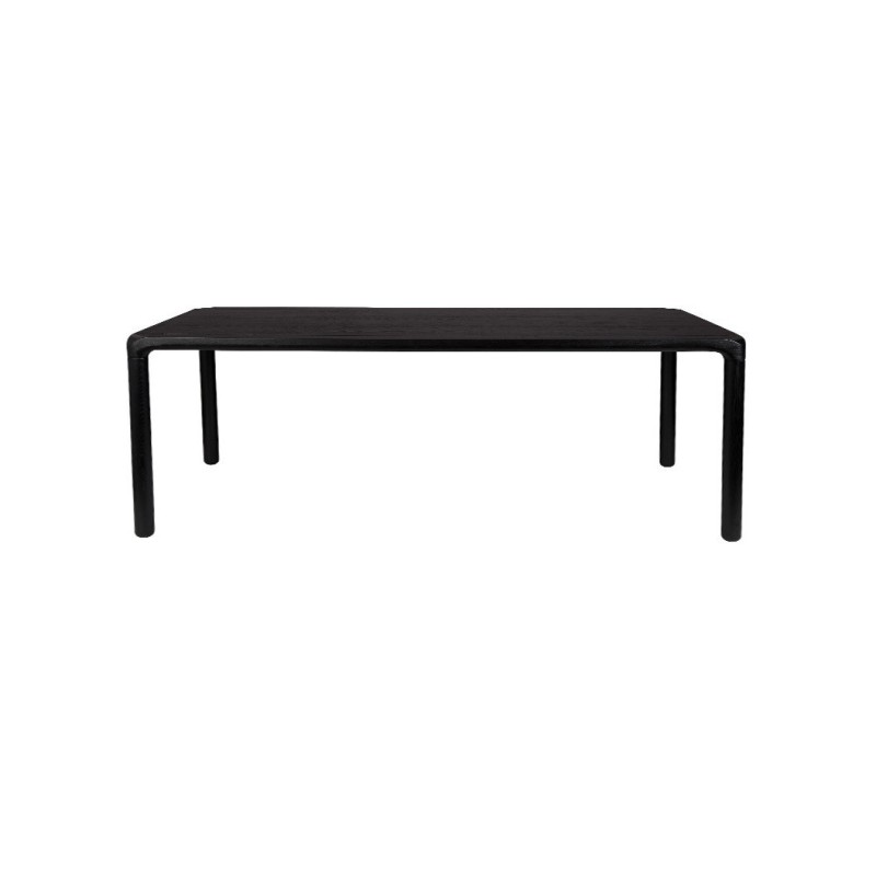 Jesionowy stół do jadalni Storm, 220x90 cm czarny, Zuiver