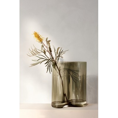 Szklany wazon Aer 33 cm, przydymiony, MENU