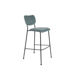 Krzesło barowe Benson, 102 cm szaro-niebieski, Zuiver