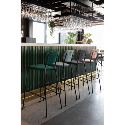 Krzesło barowe Benson, 102 cm zielony, Zuiver