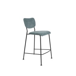 Krzesło barowe Benson, 92 cm szaro-niebieski, Zuiver