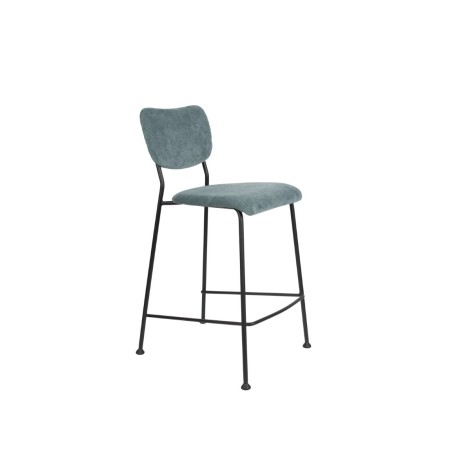 Krzesło barowe Benson, 92 cm szaro-niebieski, Zuiver