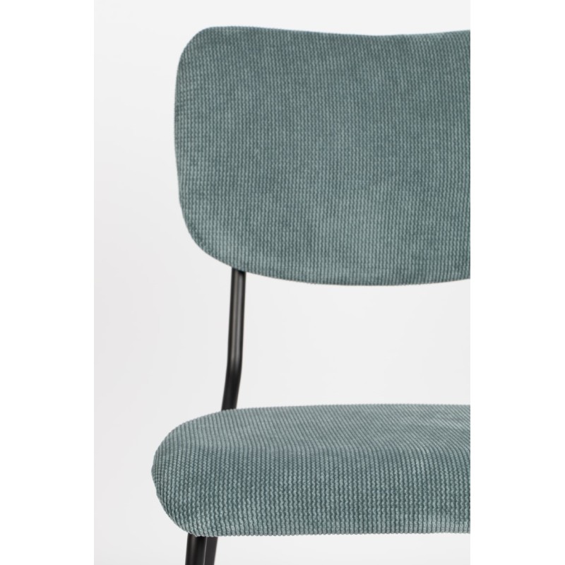 Krzesło bez podłokietników Benson, szaro-niebieski, Zuiver