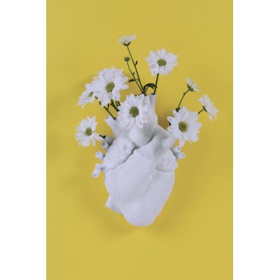 Wazon w kształcie serca Love in Bloom, biały, Seletti