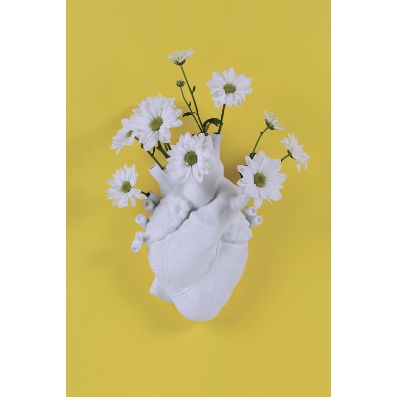 Wazon w kształcie serca Love in Bloom, biały, Seletti