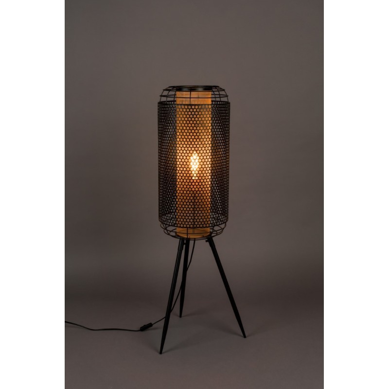 Lampa podłogowa Archer XL, czarny/złoty, Dutchbone