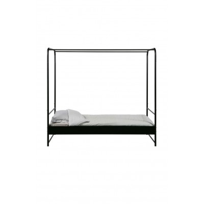 Metalowe łóżko Bunk 90x200 cm, czarny, Woood