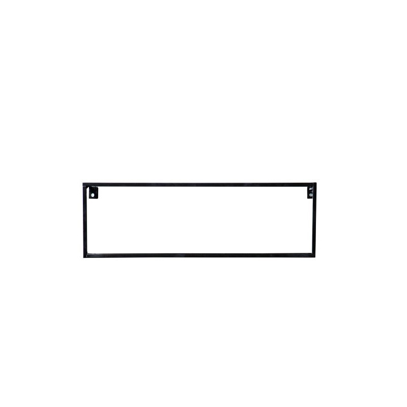 Minimalistyczna półka ścienna Meert 50cm, czarna, Woood