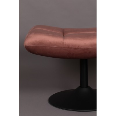 Podnóżek tapicerowany do fotela Bar, różowy, Dutchbone